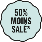 50% moins salé